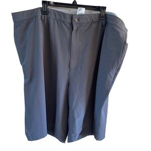 Adidas Golf Shorts Mens 52 Flat Front Comfort Summer Wicking EUC gray